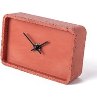 Betonmanteluhr 10x16 cm - Uhr Rth100612 Rechteckige Regaluhr, Rote +Schwarze Hände, Valentinstag Geschenk, Geschenkidee von ClockiesStore