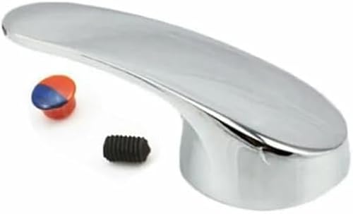 Clockjuan 1 Set silberner Ersatz-Küchen-/Badezimmer-Einhebelmischer-Griff, Wasserhahn-Teile, Wasserhahn-Griffe von Clockjuan