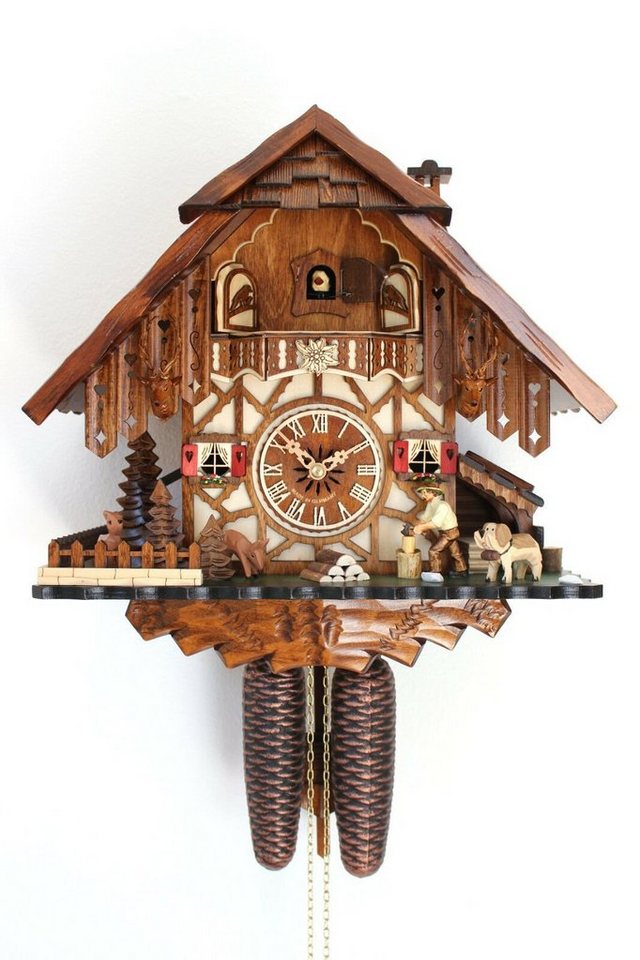 Clockvilla Hettich-Uhren Wanduhr Original Schwarzwälder Kuckucksuhr von Clockvilla Hettich-Uhren