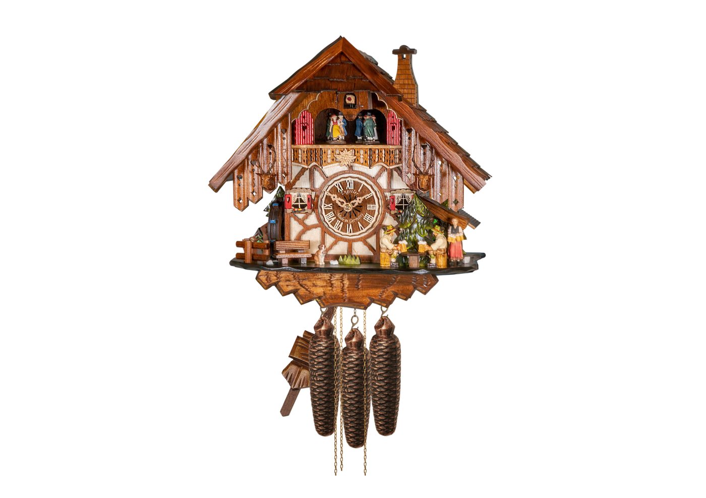 Clockvilla Hettich-Uhren Wanduhr Original Schwarzwälder Kuckucksuhr von Clockvilla Hettich-Uhren