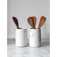 Weißer Utensilienhalter Aus Steingut - Kostenloser Versand Innerhalb Großbritanniens von ClodandPebbleShop