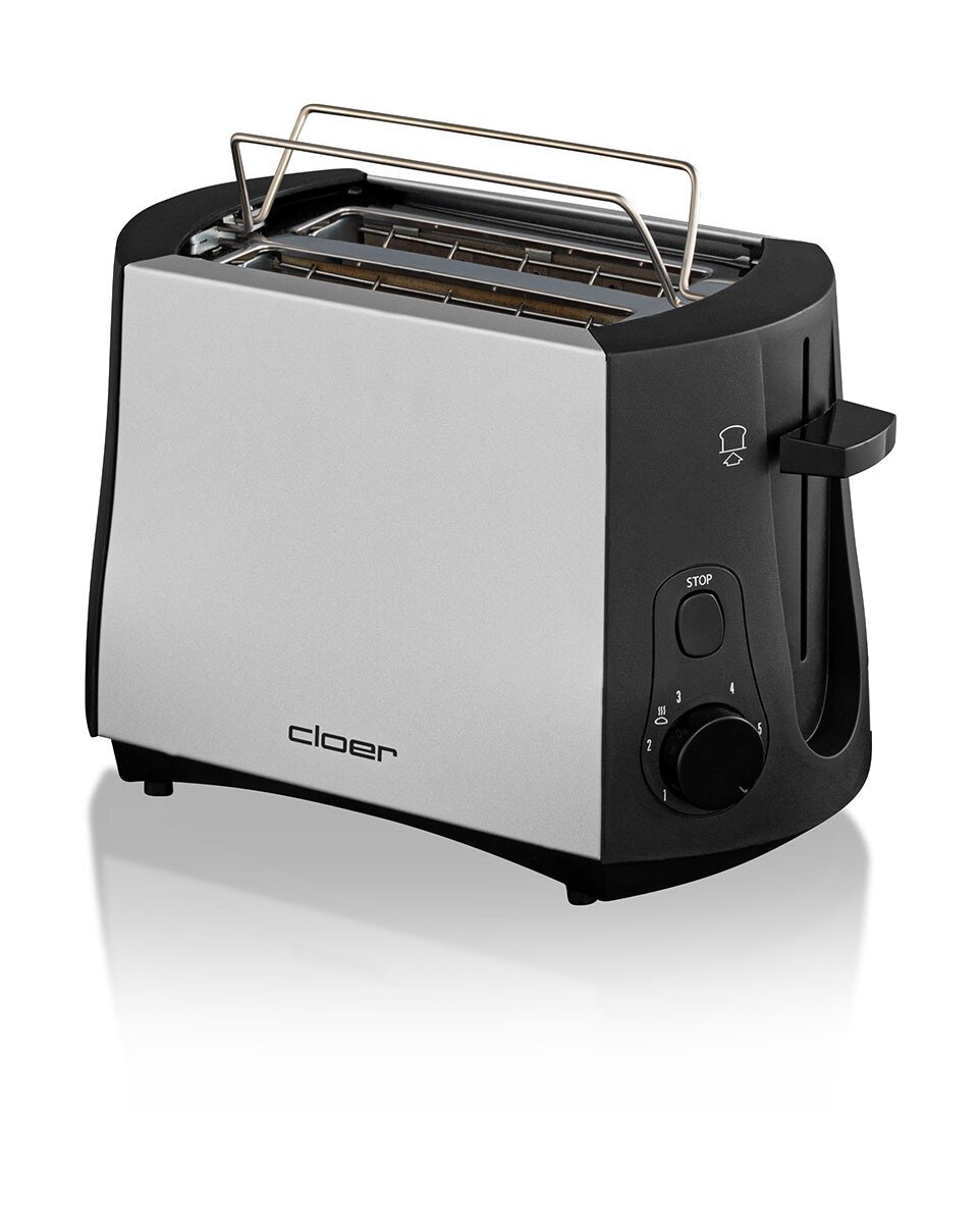 Cloer Toaster 825 W Cool Wall chrom/schwarz von Cloer