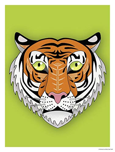 Close Up Asiatischer Tiger Kunstdruck Madeleine (30cm x 40cm) von Close Up