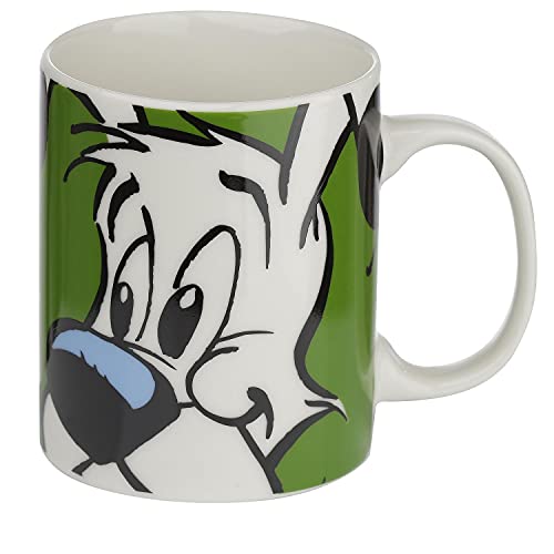 Close Up Asterix Tasse Idefix - weiÃŸ/grün, Bedruckt, 100% Porzellan, Geschenkbox mit Sichtfenster. von Close Up