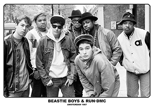 Close Up Beastie Boys & Run-DMC Poster Amsterdam 1987 (84cm x 59,5cm) + Geschenkverpackung. Verschenkfertig! von Close Up