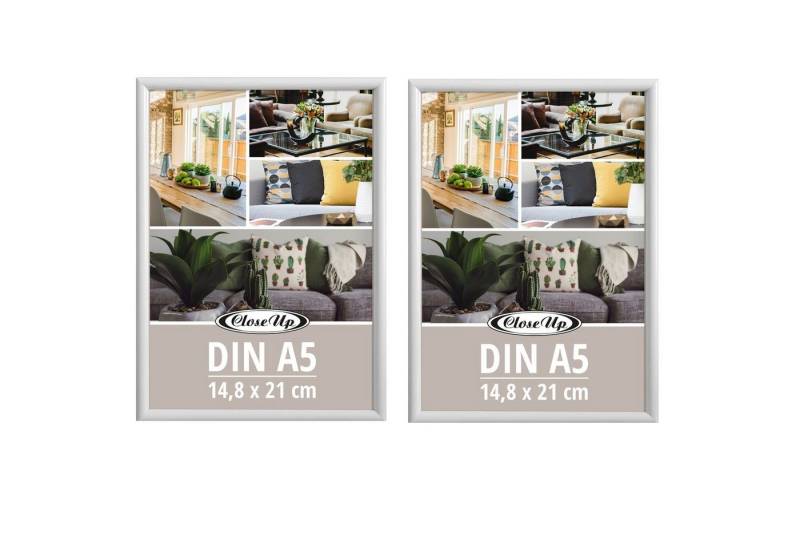 Close Up Bilderrahmen Posterrahmen 14,8 x 21 cm 2er Set DIN A5 Kunststoff weiß Close Up Bilderrahmen Posterrahmen 14,8 x 21 cm 2er Set DIN A5 Kunststoff weiß von Close Up