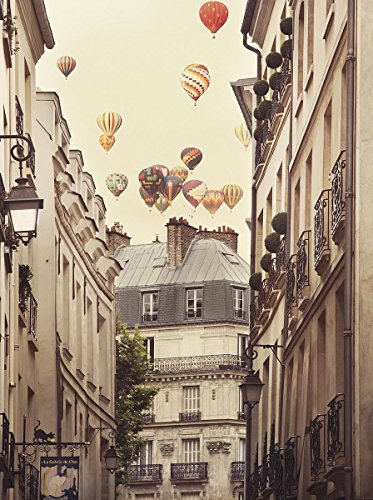 Close Up Flying Over Paris Kunstdruck Irene Suchocki (46cm x 60cm) von Close Up