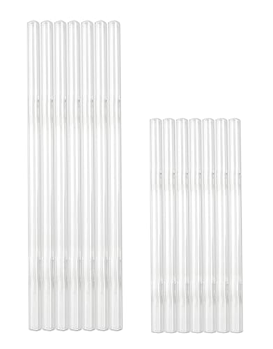 Michel Toys Trinkhalme aus Glas, 100er-Set 15 cm und 20 cm 100 Trinkhalme, 100% Glas, transparent, 15 cm und 20 cm, kartoniert. von Close Up