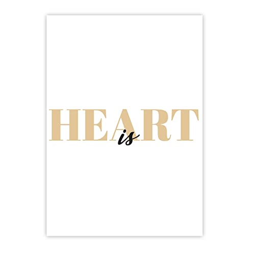 Close Up Heart is Kunstdruck Din A4 21 x 29,7 cm Premium Aesthetic Wanddeko - Poster Homedecor von Close Up
