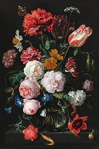 Close Up Jan Davidsz de Heem Poster Stillleben mit Blumen (61cm x 91,5cm) von Close Up