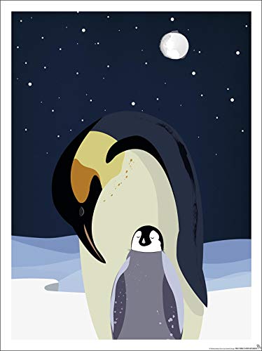 Close Up Kinderzimmer Poster Pinguin Mutter mit Kind Polar (30cm x 40cm) von Close Up