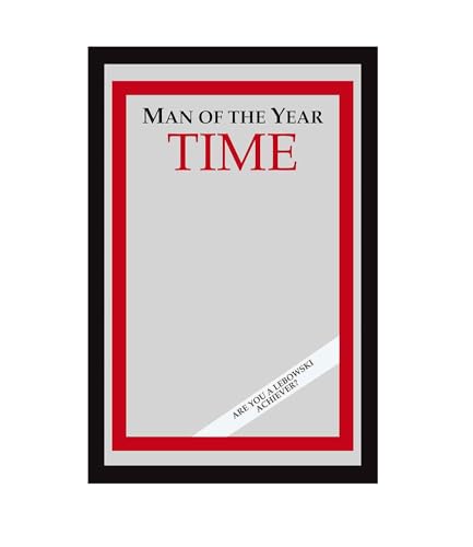 Close Up Man of The Year Time Magazine XL Spiegel mit Kunststoffrahmen (30 x 40 m) von Close Up