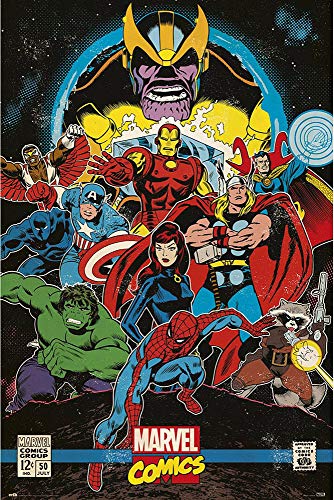 Close Up Marvel Comics Retro Poster The Infinity Gauntlet Cover (61cm x 91,5cm) von Close Up