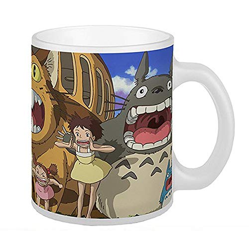Close Up Mein Nachbar Totoro Tasse Nekobus & Totoro Studio Ghibli - weiß, Bedruckt, aus Keramik. von Close Up