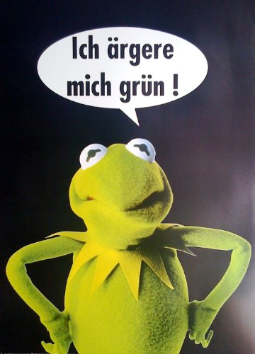 Close Up Muppets: Kermit, Ich ärgere Mich grün/Poster von Close Up