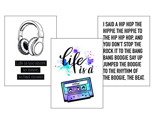 Close Up Musik Kunstdruck Set - 3 Mini-Poster - I Said A Hip Hop Mixtape - Premium Qualität 250 gr./m², matt - Hochformat 40 x 30 cm von Close Up