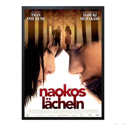 Close Up Naokos Lächeln Poster (89x64,1 cm) gerahmt in: Rahmen schwarz von Close Up