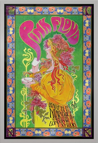 Close Up Pink Floyd - Gerahmtes Poster (Live At The Marquee London - Bob Masse Tourplakat) (Größe: 61 x 91,5cm) von Close Up