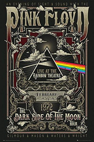Close Up Pink Floyd Poster Live at The Rainbow Theatre, London (61cm x 91,5cm) + Geschenkverpackung. Verschenkfertig! von Close Up