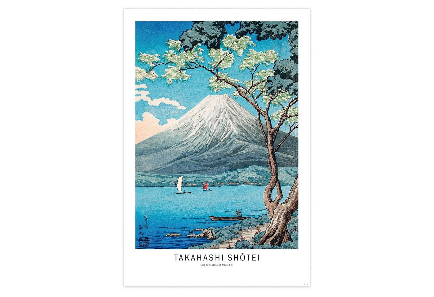 Close Up Poster Takahashi Shotei Poster Lake Yamanaka and Mount Fuji 0 x 0 von Close Up