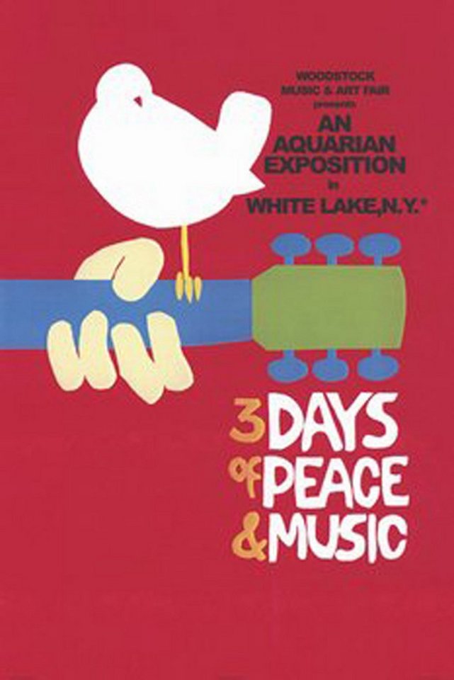 Close Up Poster Woodstock Poster 3 Days of Peace and Music 61 x 91,5 cm von Close Up