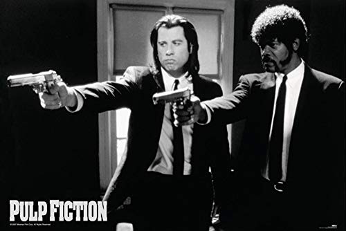 Close Up Pulp Fiction Poster Guns - Travolta & Jackson (91,5 cm x 61 cm) + Ãœ-Poster von Close Up