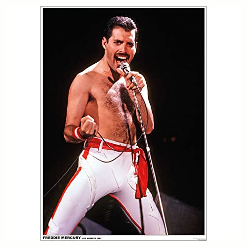 Close Up Queen Poster Freddie Mercury (59,5cm x 84cm) + weiÃŸe Geschenkverpackung. Verschenkfertig! von Close Up