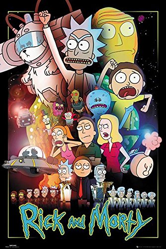 Close Up Rick and Morty Poster Wars (61cm x 91,5cm) + Geschenkverpackung. Verschenkfertig! von Close Up