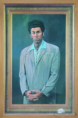 Close Up Seinfeld Poster Cosmo Kramer (Michael Richards) (66x96,5 cm) gerahmt in: Rahmen Eiche von Close Up