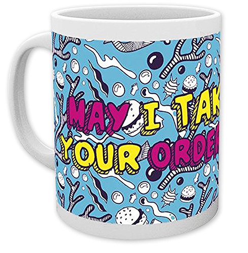 Close Up Spongebob Kermaik Tasse Doodle - May I Take Your Order 320ml von Close Up