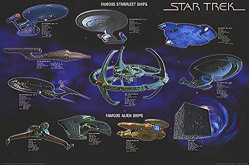 Close Up Star Trek Poster Famous Starfleet Ships Collage (101,5cm x 68,5cm) von posterstoponline