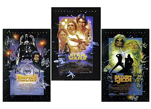 Close Up Star Wars Posterset Filmplakat Episode 4-6 Special Edition (68,5 cm x 102,5 cm) + weiÃŸe Geschenkverpackung. Verschenkfertig! von Close Up