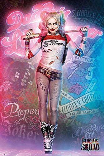 Close Up Suicide Squad Poster Stehend Harley Quinn (61cm x 91,5cm) + Geschenkverpackung. Verschenkfertig! von Close Up