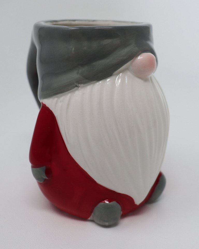 Close Up Tasse Wichtel Tasse 3D Rot Grau Weiß von Close Up