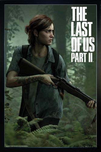 Close Up The Last of Us Part 2 Poster Ellie (66x96,5 cm) gerahmt in: Rahmen schwarz von Close Up