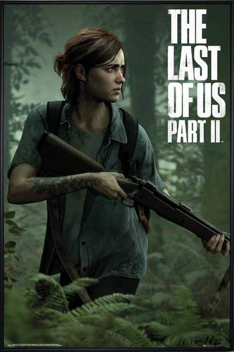 Close Up The Last of Us Part 2 Poster Ellie (93x62 cm) gerahmt in: Rahmen schwarz von Close Up