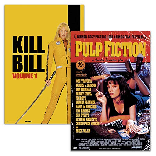 Close Up Uma Thurman Posterset - 2er Set Poster Kill Bill - Vol.1 und Pulp Fiction (61 cm x 91,5 cm) von Close Up