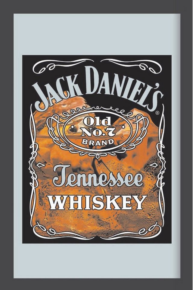 Close Up Wandspiegel Jack Daniel's Spiegel Whiskey Glas von Close Up