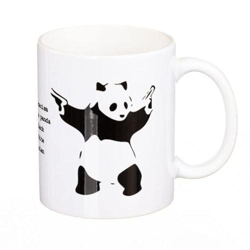 Destroy Racism Tasse - Banksy Panda Kaffeetasse Mug - weiÃŸ, aus Keramik von Close Up