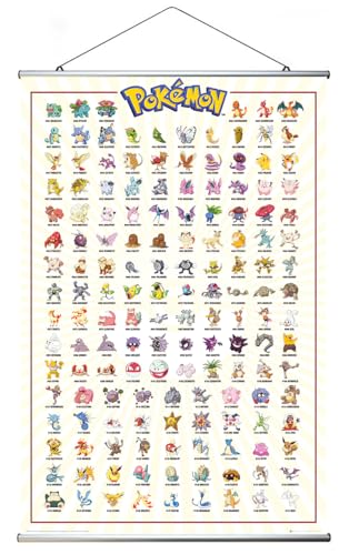 Pokemon - Poster (Kanto Region 001-151 verschiedene Pokemon) (Größe: 61 x 91,5cm) (Poster & Posterleisten) von Close Up