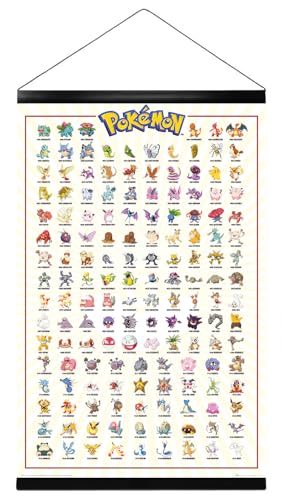 Pokemon - Poster (Kanto Region 001-151 verschiedene Pokemon) (Größe: 61 x 91,5cm) (Poster & Posterleisten) von Close Up