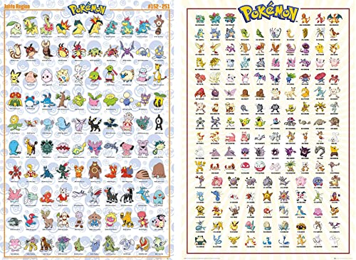 Pokemon Poster 2er-Set Größe 61 x 91,5 cm von Close Up