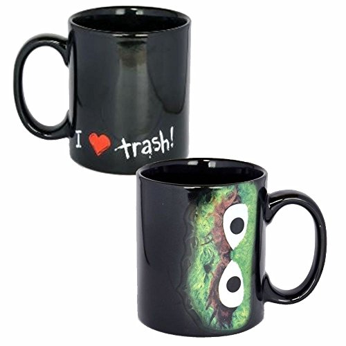 Unitedlabels AG Sesamstrasse Tasse I Love Trash, Schwarz, 1 Stück (1er Pack) von Unitedlabels AG