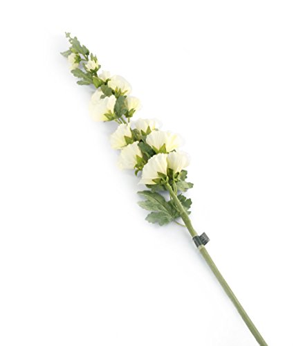 Closer 2 Nature F073CL Floral Elegance, Stockrose, 118 cm, Einzelstamm, cremeweiß von Closer 2 Nature