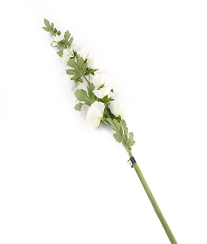 Closer 2 Nature F073WL Floral Elegance, Stockrose, 118 cm, Einzelstamm, weiß von Closer 2 Nature