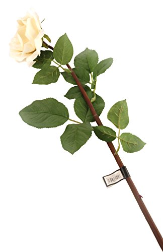 Closer 2 nature F059WL Floral Elegance, Künstliche Rose in einzelstiehl, 92 cm, elfenbein von Closer 2 Nature