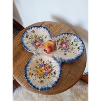 Vintage 50Er Keramik Obst Bemalt Birne Floral Dreifach Abschnitt Handgefertigte Candy Teller Nuss Schüssel Snack Heber Relish Dish Shabby Chic Vintage 50Er Keramik Obst Bemalt Birne Floral Dreifach Abschnitt Handgefertigte Candy Teller Nuss Schüssel Snack Heber Relish Dish Shabby Chic von ClosiTherapiVintage