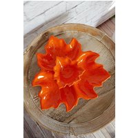 Vintage 60Er Keramik Herbst Blatt Kürbis Orange Snack Schüssel Hostess Servieren Handmade Set Party Candy Dish Vintage 60Er Keramik Herbst Blatt Kürbis Orange Snack Schüssel Hostess Servieren Handmade Set Party Candy Dish von ClosiTherapiVintage