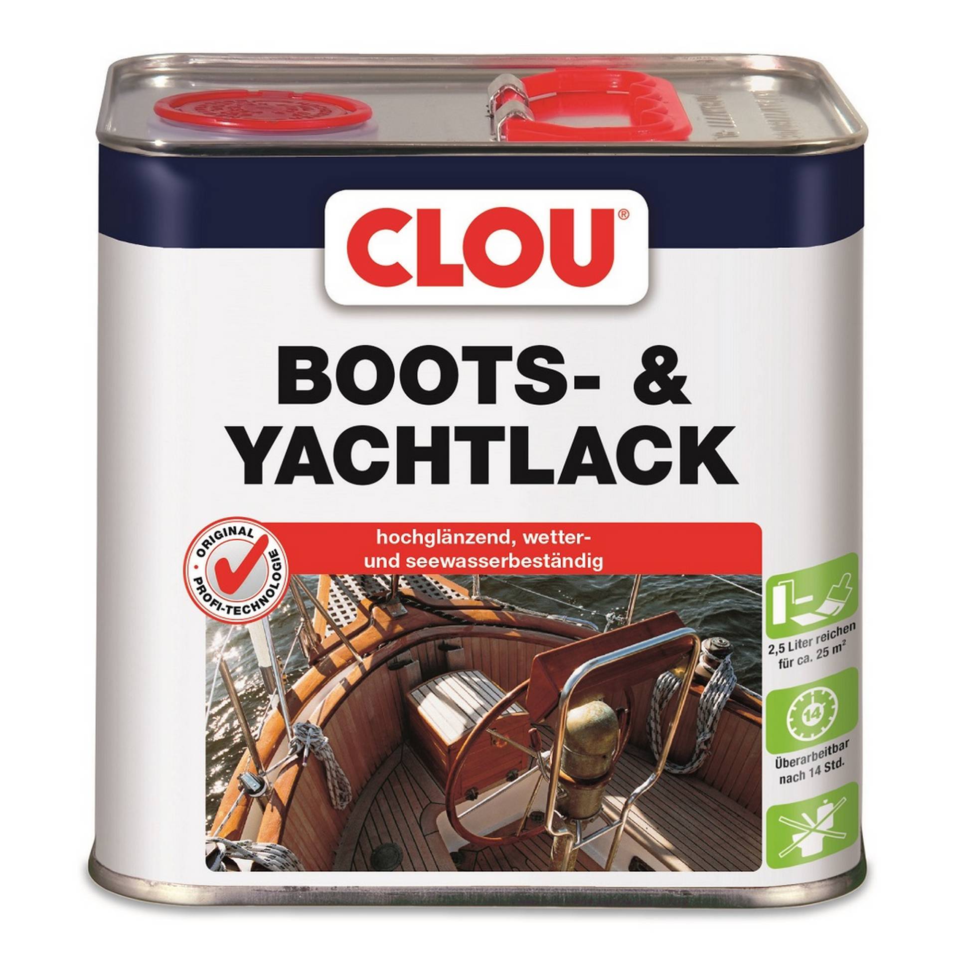 Clou Boots- & Yachtlack transparent glänzend 2,5 l von Clou