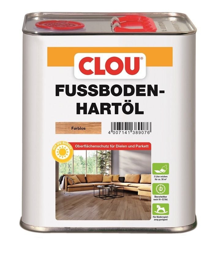 Clou Fußboden Hartöl 3 L farblos von Clou